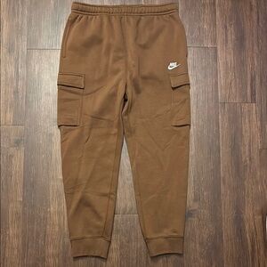 Nike Men Brown Cargo Joggers